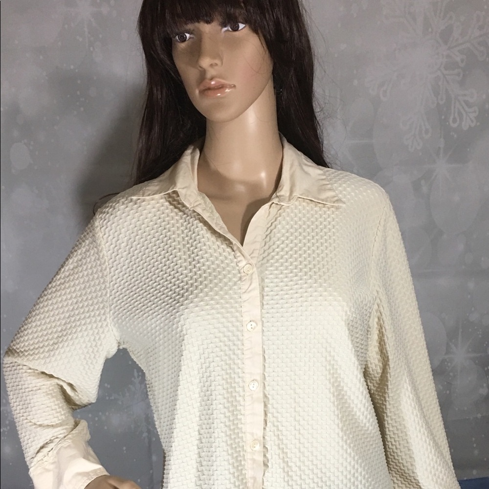 George Crinkle Button Down Blouse 12/14👚